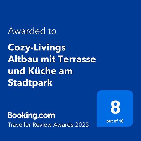 Cozy-Livings Altbau Mit Terrasse Und Kueche Am Stadtpark Bad Nauheim Exterior photo
